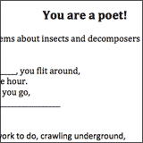 finish the poem: insects