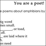 amphibians poems to finish